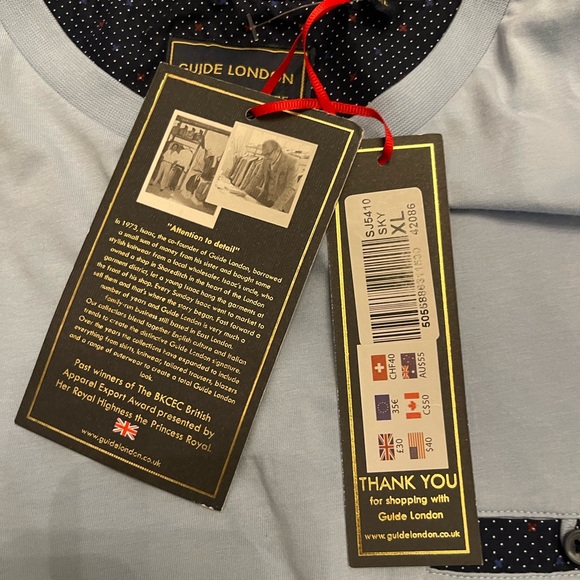 NWT Guide London tshirt size XL light blue - Picture 9 of 11